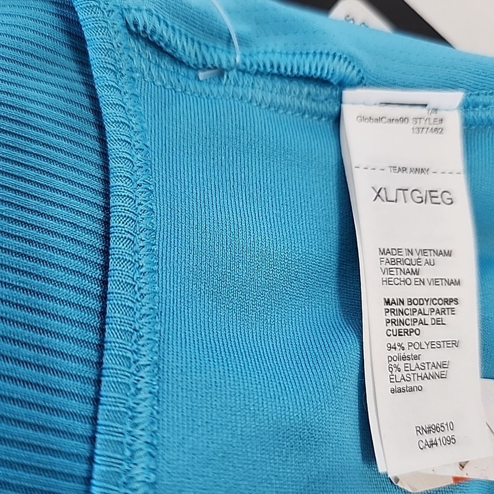Under Armour Project Rock Crossback Sports Bra Blue Women's XL Medium Support - Picture 4 of 4
